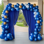 Royal Blue Backdrop Curtain Drapes for Parties, 2Pack 10x8FT in (2 Pack)10FTx8FT in Royal Blue, alternate view 6