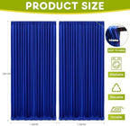 Royal Blue Backdrop Curtain for Parties Backdrop Drapes 10x10FT in 10FTx10FT in Royal Blue, alternate view 2