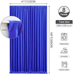 Royal Blue Backdrop Curtains 32 x 10 ft for Photo Background Wrinkle-Free in W4' x H10'(8 panels) in Royal Blue, alternate