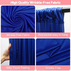Royal Blue Backdrop Curtains Drapes for Party Wedding 5x8FT 2 Panel in 5'(W) x 8'(H), 2 panels in Royal Blue, alternate view