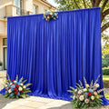 Royal Blue Backdrop Curtains for Wedding Parties, 2 Panels Wrinkle Free Polyester Photo Back Drop Drapes Cloth