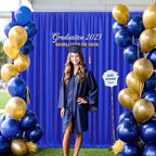 Royal Blue Backdrop Curtains for Wedding Parties, 2 Panels Wrinkle Free Polyester Photo Back Drop Drapes Cloth, alternate