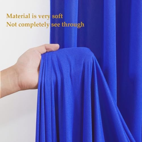 Royal Blue Backdrop Curtains for Wedding Parties, 2 Panels Wrinkle Free Polyester Photo Back Drop Drapes Cloth, alternate