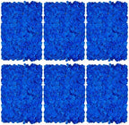 Royal Blue Flower Wall Panel Backdrops, 6 Pcs, 24 x 16 Inch in 24 x 16 Inch