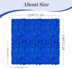 Royal Blue Flower Wall Panel Backdrops, 6 Pcs, 24 x 16 Inch in 24 x 16 Inch, alternate view 3