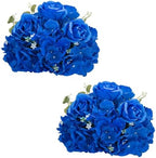 Royal Blue Flowers for Centerpieces: 2 Pcs 11.8 inch Diam Artificial Flower Balls for Centerpieces - Fake Flower