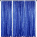Royal Blue Sequin Backdrop Curtain 3 Panels 2FTx8FT Glitter Royal Blue Background Drapes Sparkle Photography