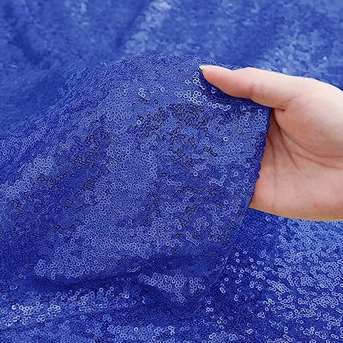 Royal Blue Sequin Backdrop Curtain 4FTx8FT Glitter Royal Blue Background Drapes Sparkle Photography Backdrop for, alternate
