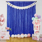 Royal Blue Sequin Backdrop Curtain 4FTx8FT Glitter Royal Blue Background Drapes Sparkle Photography Backdrop for, alternate