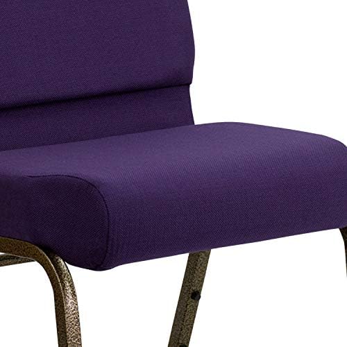Royal Purple Fabric 21" W Stacking Church Chair, alternate view 6