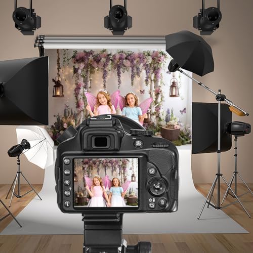 Rustic Flower Wall Backdrops 7x5ft Farmhouse Wedding Background Photography Baby Shower Bridal Shower Backdrop, alternate