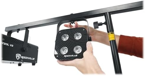RVLS60 9-Foot Portable Tripod DJ Lighting T-Bar Stand with Bag, alternate view 2