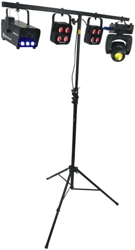 RVLS60 9-Foot Portable Tripod DJ Lighting T-Bar Stand with Bag, alternate view 4