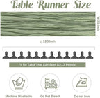Sage Green 10FT Cheesecloth Table Runner Boho Gauze Fabric Table Runner Rustic Sheer Runner for Wedding Bridal, alternate