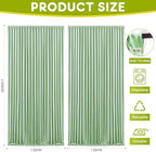 Sage Green Backdrop Curtain for Parties Backdrop Drapes 10x8FT in 10FTx8FT in Sage Green, alternate view 2
