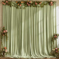 Sage Green Backdrop Curtains, 6 Panels, 5FT x 10FT Each, Wrinkle-Resistant in 5ft X 10ft (6 Panels) in Sage