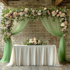 Sage Green Chiffon Wedding Arch Draping Fabric, 31" x 20FT, 1 Panel in 31"W x 236"L (Pack of 1) in Sage Green, alternate view