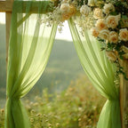 Sage Green Chiffon Wedding Arch Draping Fabric, 31" x 20FT, 1 Panel in 31"W x 236"L (Pack of 1) in Sage Green, alternate view