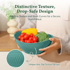 Salad Bowls 6 PCS Wheat Straw Bowls - 60oz Large Serving Bowl - Microwave and Dishwasher Safe Centerpiece Bowl, alternate
