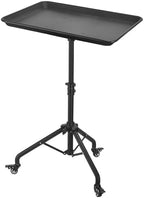Salon Tray Cart Salon Rolling Tray, Tattoo Tray with Wheels Adjustable Height, Service Storage Tray Trolley for