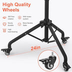 Salon Tray Cart Salon Rolling Tray, Tattoo Tray with Wheels Adjustable Height, Service Storage Tray Trolley for, alternate