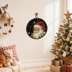 Santa Claus Christmas Round Framed Wall Art 10"x10", alternate view 6