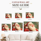 Santa Claus Christmas Wall Art, Santa Blowing Pink Bubblegum Canvas Prints, alternate view 6