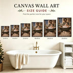 Santa in Bathtub Framed Christmas Wall Art, Funny Bathroom Canvas Pictures, alternate view 6