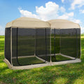 Screen House Room 2024 Upgraded 2 in 1 Screen Tent PoP Up Gazebo with Mesh Mosquito Netting, Sun Shade Outdoor