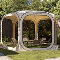 Screen House Tent Pop-Up, Portable Screen Room Canopy Instant Screen Tent 12 x 12 FT with Carry Bag for Patio