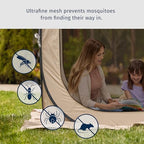 Screen House Tent Pop-Up, Portable Screen Room Canopy Instant Screen Tent 4 x 4 FT with Carry Bag for Patio, alternate view 4