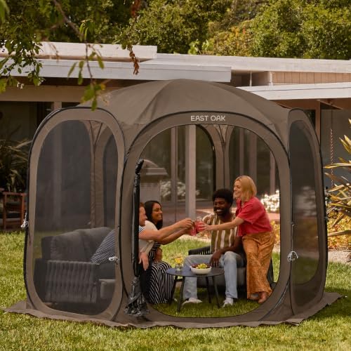 Screen House Tent Pop-Up, Portable Screen Room Canopy Instant Screen Tent 10 x 10 FT with Carry Bag for Patio, alternate view