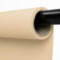 Seamless Paper Backdrop Beige Cream Paper Backdrop for Photoshoot (86''x32.8' Ivorine)