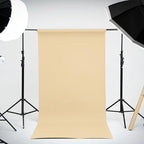 Seamless Paper Backdrop Beige Cream Paper Backdrop for Photoshoot (86''x32.8' Ivorine), alternate view 2