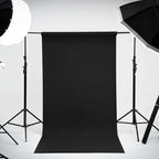 Seamless Paper Backdrop Black Seamless Backdrop Paper Rolls (53''x16.4' Jet), alternate view 2