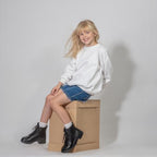 Seamless Paper Backdrop for Photography Solid White Photo Backdrop Paper (53''x32.8' Arctic White), alternate view 4