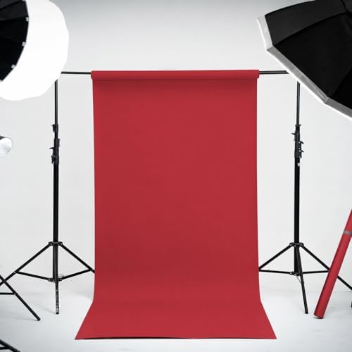 Seamless Paper Backdrop Red Seamless Backdrop Paper Rolls (86''x32.8' Scarlet), alternate view 2
