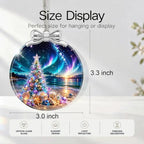 Seaside Christmas Tree Ornament Crystal Glass 3*3.3 IN for Xmas Tree Décor, alternate view 2