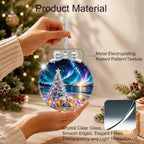 Seaside Christmas Tree Ornament Crystal Glass 3*3.3 IN for Xmas Tree Décor, alternate view 3