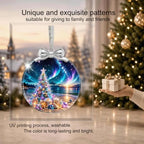 Seaside Christmas Tree Ornament Crystal Glass 3*3.3 IN for Xmas Tree Décor, alternate view 5