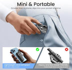 Selfie Stick Tripod with Fill Light & Bluetooth Remote in White, alternate view 3