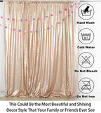 Sequence Backdrop Champagne 8FTx10FT Sequin Photo Backdrop Sequin-Backdrop-Curtain Elegant Backdrops 8x10-0827E, alternate