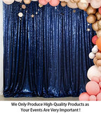 Sequin Backdrop 7FTx7FT Navy Blue Sequin Fabric Drapes Sparkle Backdrop for Photoshoot & Birthday Party in, alternate view 2