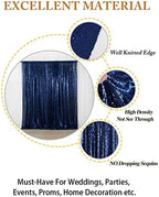 Sequin Backdrop 7FTx7FT Navy Blue Sequin Fabric Drapes Sparkle Backdrop for Photoshoot & Birthday Party in, alternate view 4