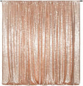 Sequin Backdrop Curtain, 10Ft x 10Ft Rose Gold Glitter Photography Background Curtains, Sequence Xmas