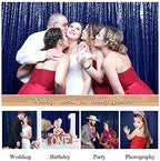 Sequin Fabric Backdrop 8ftx10ft Navy Blue Sparkle Glitter for Photoshoot & Birthday Party in 8FTx10FT in Navy, alternate view