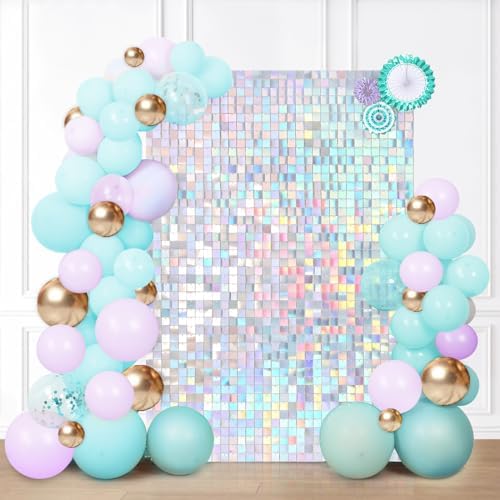 Sequin Shimmer Wall Backdrop: Glitter Wall Panel for Valentines Day, Wedding, Bridal Shower, Birthday