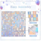 Sequin Shimmer Wall Backdrop: Glitter Wall Panel for Valentines Day, Wedding, Bridal Shower, Birthday, alternate view 4