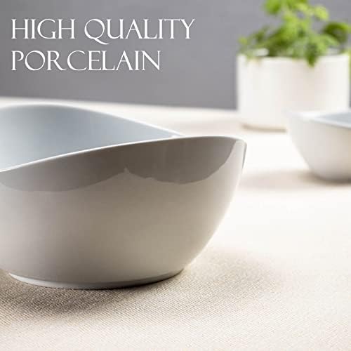Serving Bowls Set, 2 Tier Chip and Dip Bowls with Metal Rack Stand for Fruit, Salad, Candy, Snacks - Ceramic, alternate view