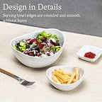 Serving Bowls Set, 2 Tier Chip and Dip Bowls with Metal Rack Stand for Fruit, Salad, Candy, Snacks - Ceramic, alternate view